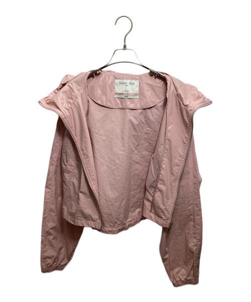 Matin Kim（マーティン キム）Matin Kim (マーティン キム) CROP HOODY COATING JUMPER ピンク サイズ:Freeの古着・服飾アイテム
