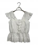 HER LIP TOハーリップトゥ）の古着「Valencia Lace Top」｜ホワイト