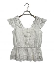 HER LIP TO（ハーリップトゥ）の古着「Valencia Lace Top」｜ホワイト