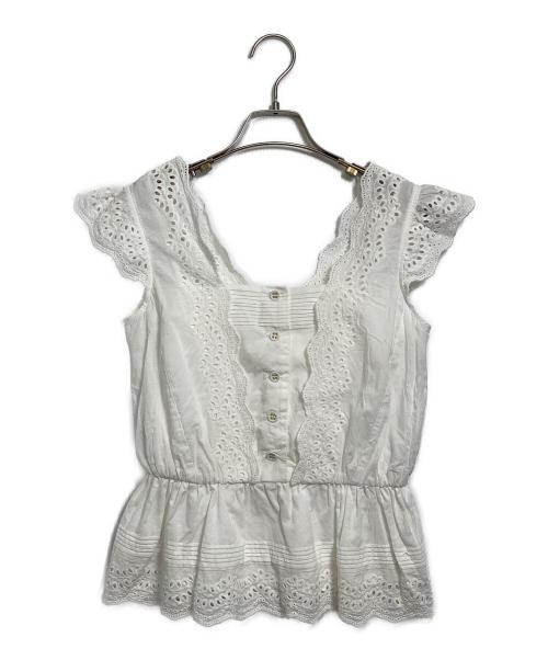 HER LIP TO（ハーリップトゥ）Her lip to (ハーリップトゥ) Valencia Lace Top ホワイト サイズ:Sの古着・服飾アイテム