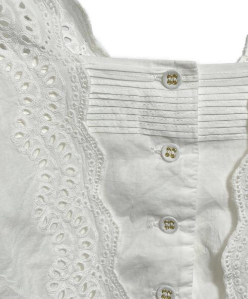 HER LIP TO（ハーリップトゥ）Her lip to (ハーリップトゥ) Valencia Lace Top ホワイト サイズ:Sの古着・服飾アイテム