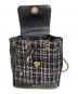中古・古着 Her lip to (ハーリップトゥ) Tweed Mini Backpack ブラック 未使用品：8000円