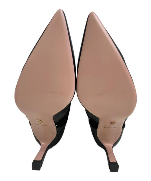 HER LIP TO（ハーリップトゥ）Her lip to (ハーリップトゥ) Crystal Velour Ankle Boots ブラック サイズ:37の古着・服飾アイテム