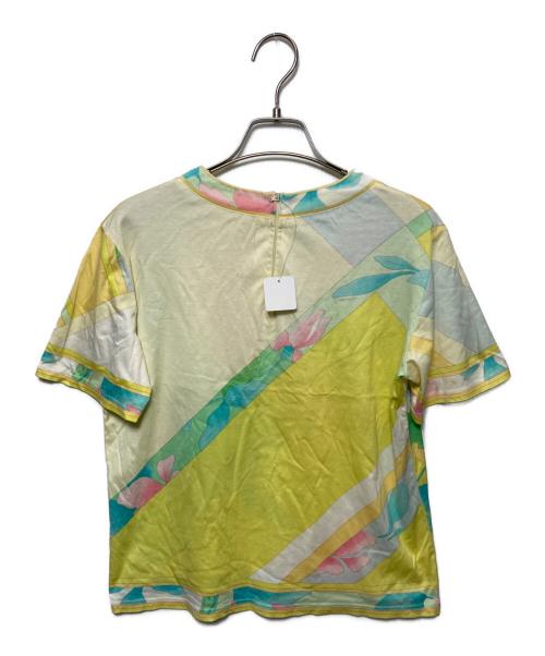 LEONARD（レオナール）LEONARD (レオナール) 総柄半袖カットソー イエロー サイズ:表記なしの古着・服飾アイテム