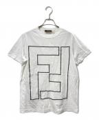 FENDIフェンディ）の古着「FFロゴTシャツ」｜ホワイト