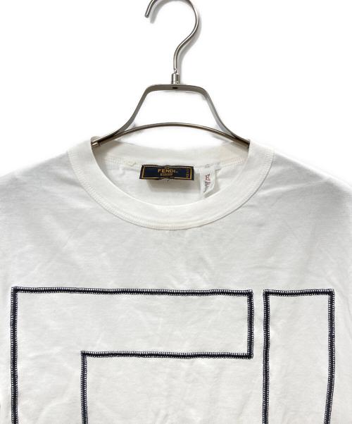 FENDI（フェンディ）FENDI (フェンディ) FFロゴTシャツ ホワイト サイズ:表記無しの古着・服飾アイテム