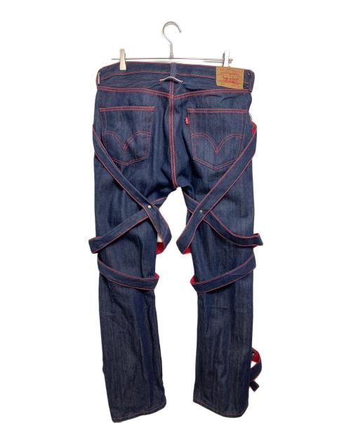 LEVI'S（リーバイス）LEVI'S (リーバイス) Jean Paul GAULTIER (ジャンポールゴルチェ) ボンテージデニムパンツ インディゴ サイズ:W34 L32の古着・服飾アイテム