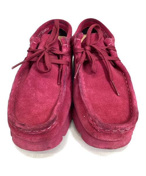 CLARKS（クラークス）CLARKS (クラークス) ワラビーシューズ ショッキングピンク サイズ:23.5の古着・服飾アイテム
