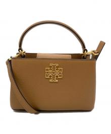 TORY BURCH（トリーバーチ）の古着「ブリテン マイクロ サッチェル ロゴ トート」