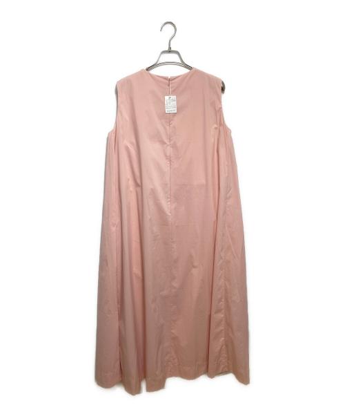 BARNEYS NEWYORK（バーニーズ・ニューヨーク）BARNEYS NEWYORK (バーニーズ・ニューヨーク) ウォッシャブル Aラインドレス ピンク サイズ:40の古着・服飾アイテム