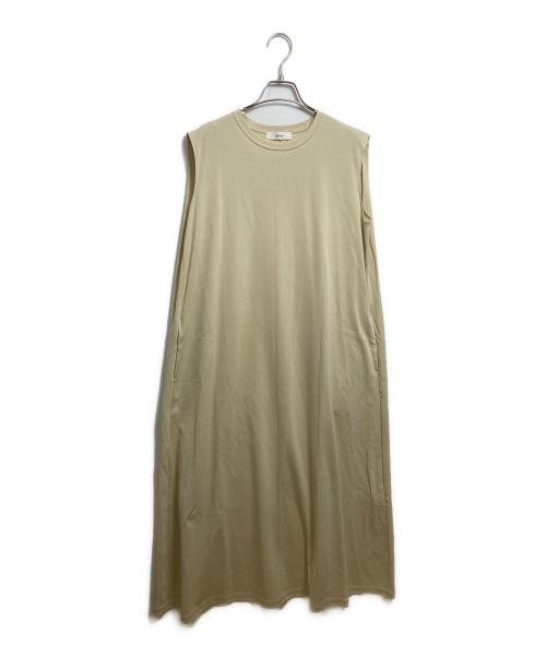 ebure（エブール）ebure (エブール) ボタニカルダイポンチ ワンピース ベージュ サイズ:38の古着・服飾アイテム