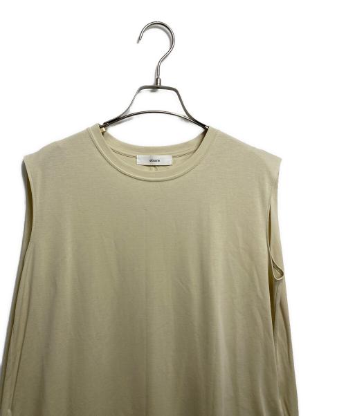 ebure（エブール）ebure (エブール) ボタニカルダイポンチ ワンピース ベージュ サイズ:38の古着・服飾アイテム