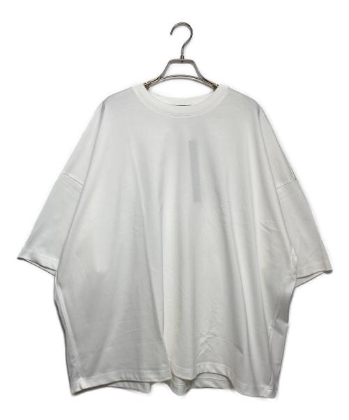 mizuiro-ind（ミズイロインド）mizuiro-ind (ミズイロインド) クルーネックTシャツ ホワイト サイズ:Freeの古着・服飾アイテム