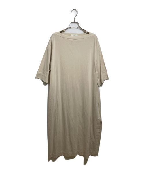 ebure（エブール）ebure (エブール) カットソーワンピース ベージュ サイズ:38 未使用品の古着・服飾アイテム