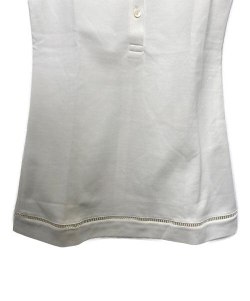 CHEMISE LACOSTE（シュミーズ ラコステ）CHEMISE LACOSTE (シュミーズ ラコステ) ノースリーブワンピース ホワイト サイズ:42の古着・服飾アイテム