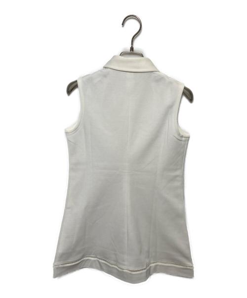 CHEMISE LACOSTE（シュミーズ ラコステ）CHEMISE LACOSTE (シュミーズ ラコステ) ノースリーブワンピース ホワイト サイズ:42の古着・服飾アイテム