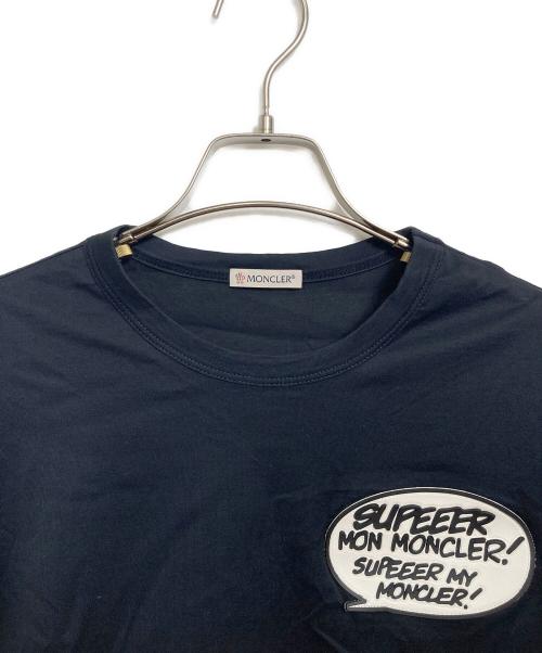 MONCLER（モンクレール）MONCLER (モンクレール) ビッグワッペンTEE ネイビー サイズ:XSの古着・服飾アイテム