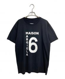 MM6 Maison Margiela（エムエムシックスメゾンマルジェラ）の古着「プリントTシャツ」｜ブラック