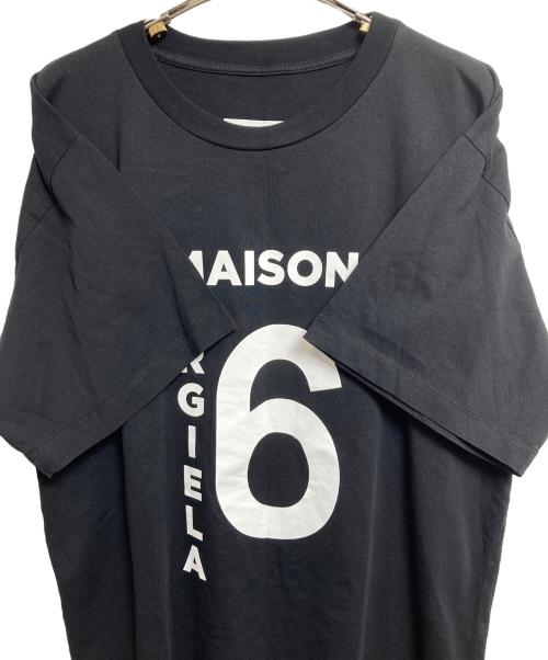 MM6 Maison Margiela（エムエムシックスメゾンマルジェラ）MM6 Maison Margiela (エムエムシックスメゾンマルジェラ) プリントTシャツ ブラック サイズ:XSの古着・服飾アイテム