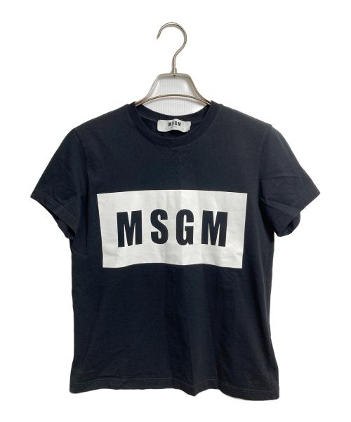 MSGM（エムエスジーエム）MSGM (エムエスジーエム) ロゴTEE ブラック サイズ:XSの古着・服飾アイテム