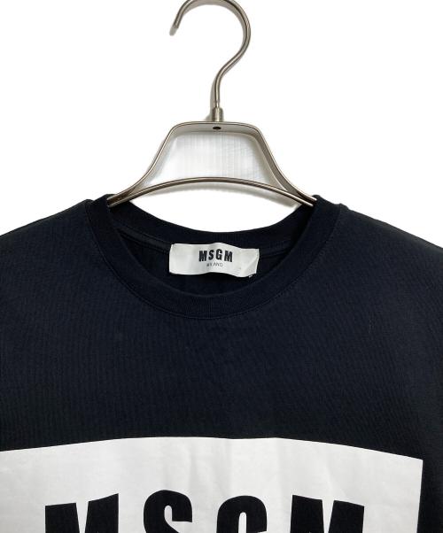 MSGM（エムエスジーエム）MSGM (エムエスジーエム) ロゴTEE ブラック サイズ:XSの古着・服飾アイテム