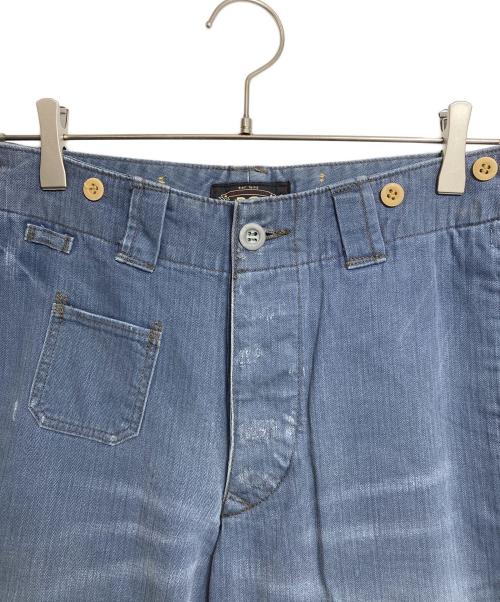 RRL（ダブルアールエル）RRL (ダブルアールエル) ヘリンボーントラウザーワークパンツ ブルー サイズ:28の古着・服飾アイテム