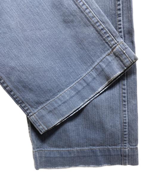 RRL（ダブルアールエル）RRL (ダブルアールエル) ヘリンボーントラウザーワークパンツ ブルー サイズ:28の古着・服飾アイテム