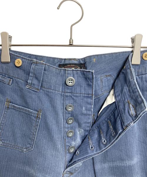 RRL（ダブルアールエル）RRL (ダブルアールエル) ヘリンボーントラウザーワークパンツ ブルー サイズ:28の古着・服飾アイテム