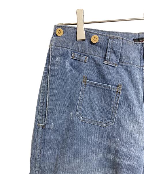 RRL（ダブルアールエル）RRL (ダブルアールエル) ヘリンボーントラウザーワークパンツ ブルー サイズ:28の古着・服飾アイテム