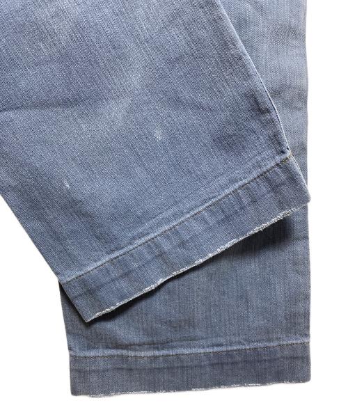 RRL（ダブルアールエル）RRL (ダブルアールエル) ヘリンボーントラウザーワークパンツ ブルー サイズ:28の古着・服飾アイテム