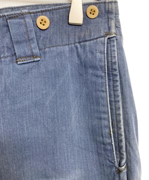 RRL（ダブルアールエル）RRL (ダブルアールエル) ヘリンボーントラウザーワークパンツ ブルー サイズ:28の古着・服飾アイテム