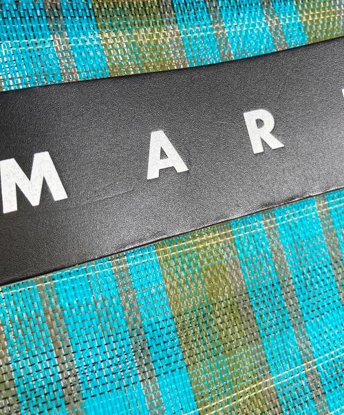 MARNI（マルニ）MARNI (マルニ) フラワーカフェストライプバッグ グリーンの古着・服飾アイテム