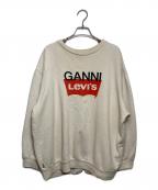 LEVI'S×GANNIリーバイス×ガニー）の古着「プリントスウェット」｜ベージュ