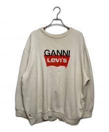 LEVI'S×GANNI（リーバイス×ガニー）の古着「プリントスウェット」｜ベージュ