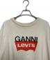 LEVI'S (リーバイス) GANNI (ガニー) プリントスウェット ベージュ サイズ:S：4000円