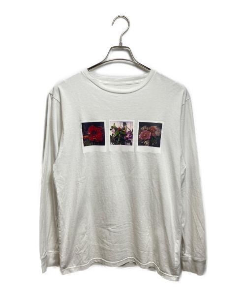 uniform experiment（ユニフォームエクスペリメント）uniform experiment (ユニフォームエクスペリメント) ARAKI POLAROID L/S TEE ホワイト サイズ:2の古着・服飾アイテム