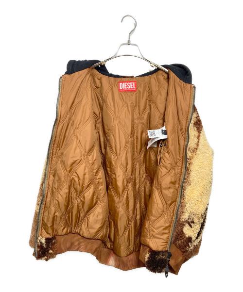 DIESEL（ディーゼル）DIESEL (ディーゼル) ボアジャケット S-DEPLA-0QKAN ベージュ サイズ:Mの古着・服飾アイテム