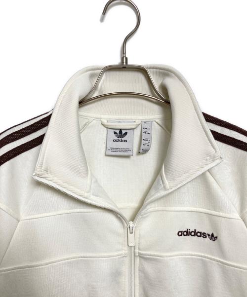 adidas（アディダス）adidas (アディダス) トラックジャケット ホワイト×ブラウン サイズ:Mの古着・服飾アイテム