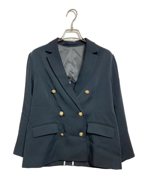 COHINA（コヒナ）COHINA (コヒナ) ダブルテーラードジャケット グレー サイズ:Fの古着・服飾アイテム