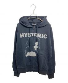 Hysteric Glamour（ヒステリックグラマー）の古着「HGAS WOMAN HEAD Zip up」｜ブラック