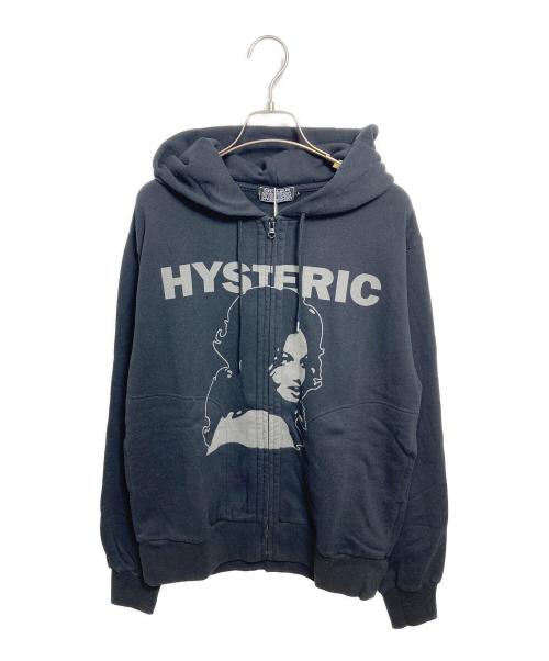 Hysteric Glamour（ヒステリックグラマー）Hysteric Glamour (ヒステリックグラマー) HGAS WOMAN HEAD Zip up ブラック サイズ:L 未使用品の古着・服飾アイテム