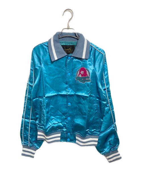 Hysteric Glamour（ヒステリックグラマー）Hysteric Glamour (ヒステリックグラマー) スタジャン　HYSTERIC ROLLERS スカイブルー サイズ:Medium 未使用品の古着・服飾アイテム