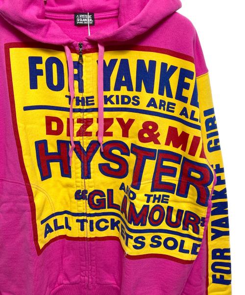 Hysteric Glamour（ヒステリックグラマー）Hysteric Glamour (ヒステリックグラマー) DIZZY&MILKYオーバーサイズジップパーカ- ピンク サイズ:FREE 未使用品の古着・服飾アイテム