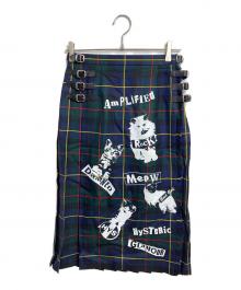 O'NEIL OF DUBLIN×Hysteric Glamour（オニールオブダブリン×ヒステリックグラマー）の古着「チェックスカート」｜ネイビー