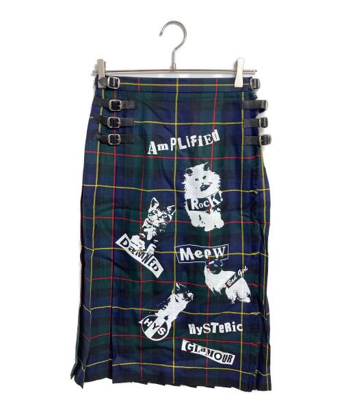 O'NEIL OF DUBLIN（オニールオブダブリン）O'NEIL OF DUBLIN (オニールオブダブリン) Hysteric Glamour (ヒステリックグラマー) チェックスカート ネイビー サイズ:M 未使用品の古着・服飾アイテム