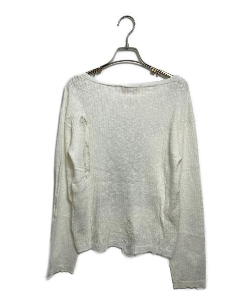 Hysteric Glamour（ヒステリックグラマー）Hysteric Glamour (ヒステリックグラマー) 薄手ニット ホワイト サイズ:FREE 未使用品の古着・服飾アイテム