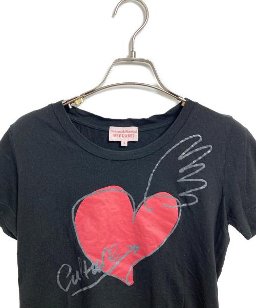Vivienne Westwood RED LABEL（ヴィヴィアンウエストウッドレッドレーベル）Vivienne Westwood RED LABEL (ヴィヴィアンウエストウッドレッドレーベル) プリントTシャツ ブラック サイズ:3の古着・服飾アイテム