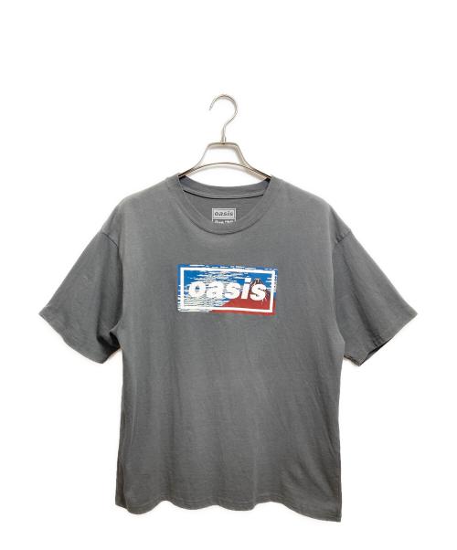 oasis（オアシス）oasis (オアシス) プリントTシャツ グレー サイズ:Lの古着・服飾アイテム