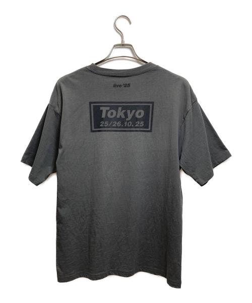 oasis（オアシス）oasis (オアシス) プリントTシャツ グレー サイズ:Lの古着・服飾アイテム