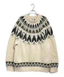 Coohem（コーヘン）の古着「KOUHEN NORDIC KNIT PULLOVER」｜アイボリー